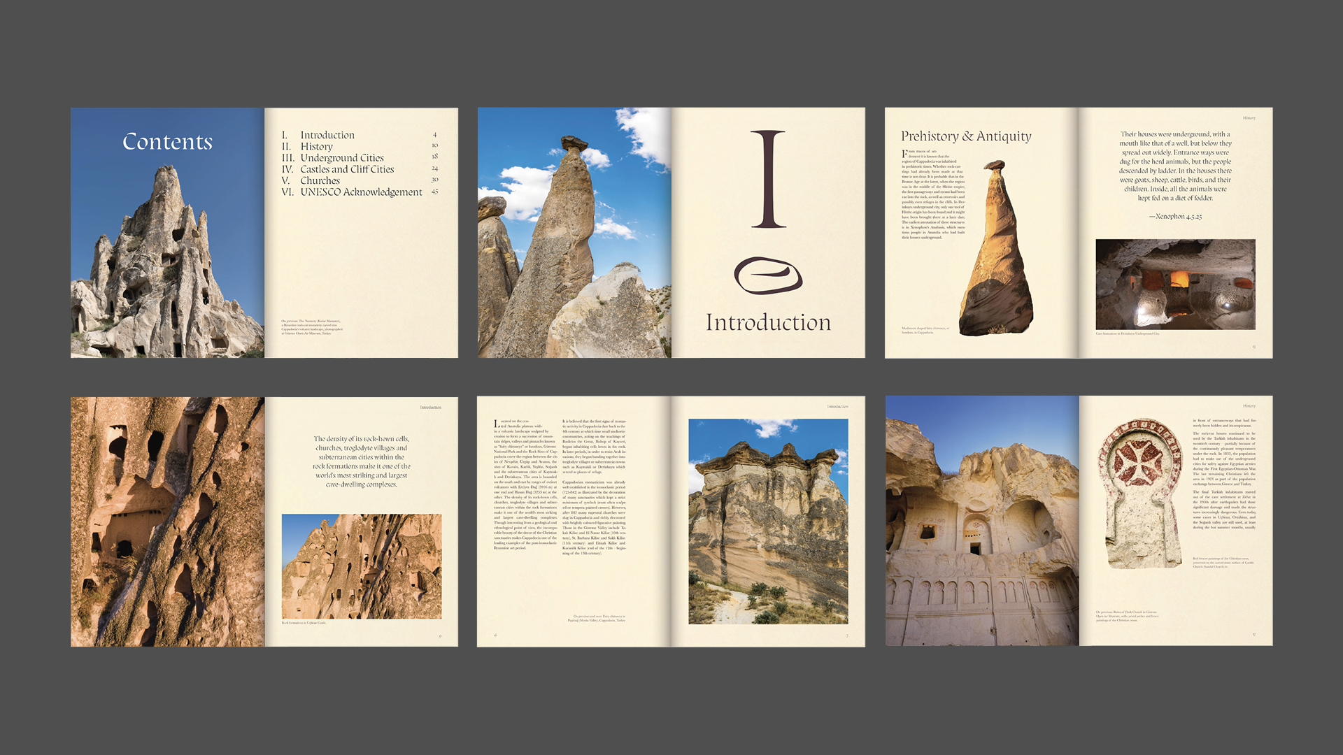 Göreme National Park book spreads