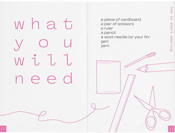 Weaving Data zine spread 2